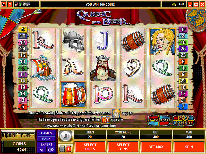 Play Quest for Beer and learn where you can play for real money online!