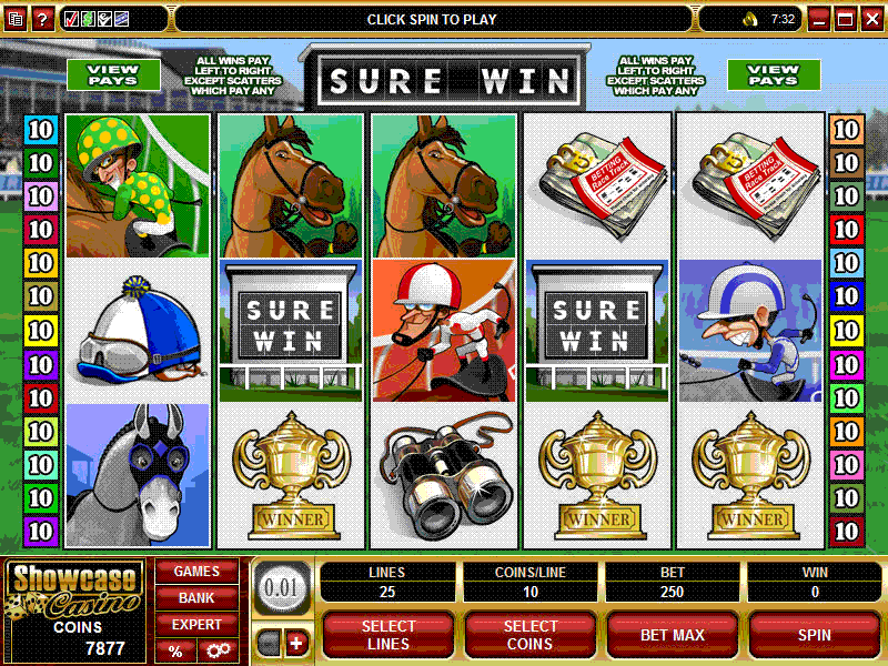 Play Sure Win and learn where you can play for real money online!