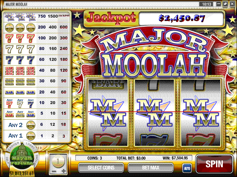 Play Major Moolah and learn where you can play for real money online!