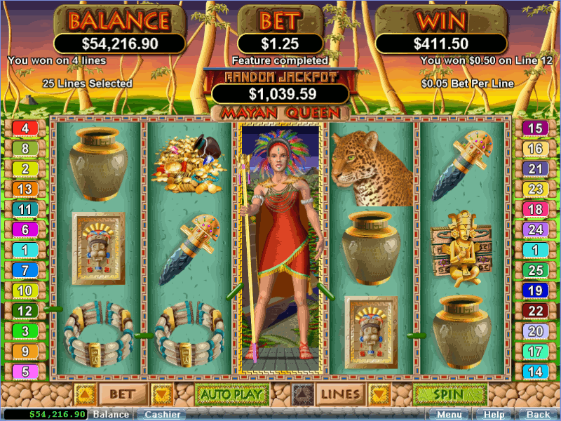 Play Mayan Queen and learn where you can play for real money online!
