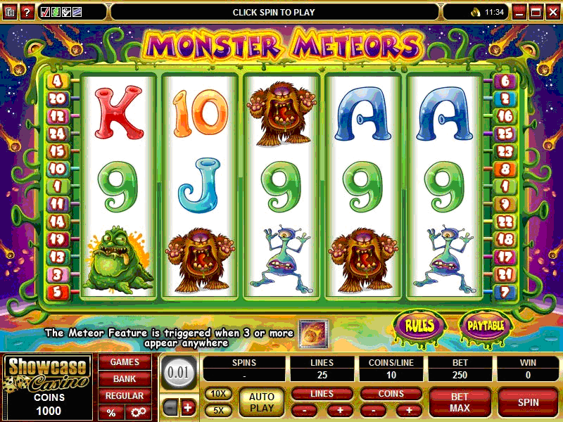 Play Monster Meteors and learn where you can play for real money online!