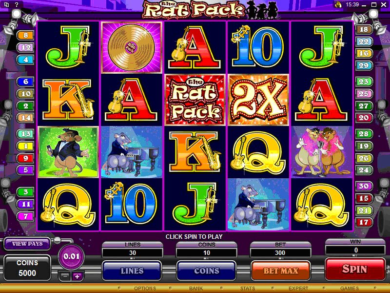 Play Rat Pack and learn where you can play for real money online!