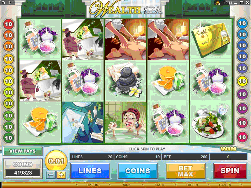 Play Wealth Spa and learn where you can play for real money online!
