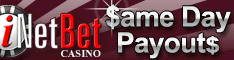 iNetBet Casino Pays Your Winnings Fast!