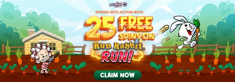 25 Free Spins on Run Rabbit, Run