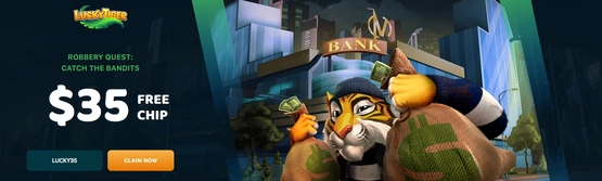 $35 Free Chip No Deposit at Lucky Tiger Casino 