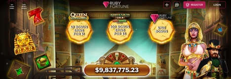40 Bonus Spins On Queen Of Alexandria At Ruby Fortune Casino