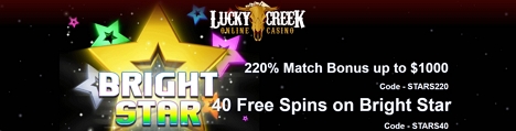 40 Free Spins On Bright Star Lucky Creek Casino
