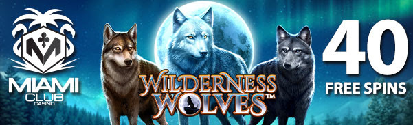 40 No Deposit Free Spins on Wilderness Wolves