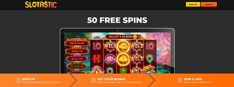 50 No Deposit Free Spins At Slotastic Casino
