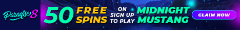 50 No Deposit Fs Midnight Mustang Paradise 8 Casino