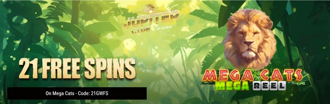 21 Free Spins No Deposit at Jupiter Club Casino- Claim Now!