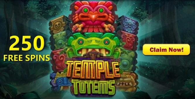 250 No Deposit Free Spins for Temple Totems Slot